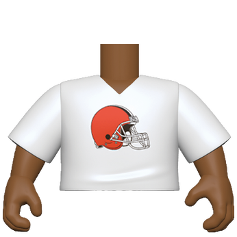 PY: Torso- ML SK5- VNeck(WH) Browns, Image 1